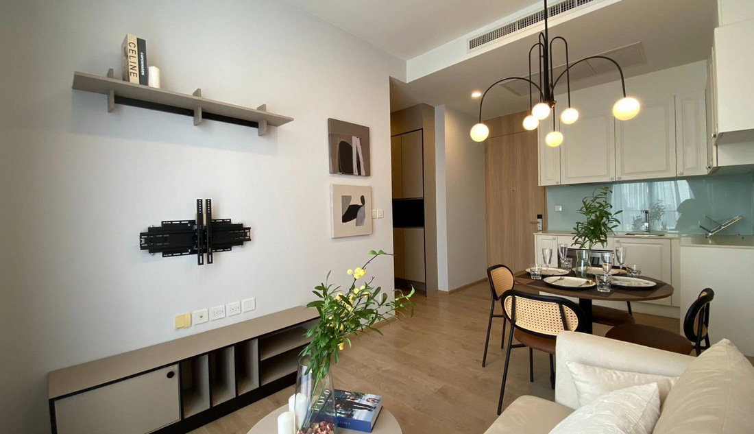 รูป Call : 097-926-4469 Condo Noble BE19 ใกล้ BTS อโศก 52.07 ตารางเมตร 2 นอน 2 น้ำ ทิศเหนือ ชั้น19 (เฉพาะชั้นนี้ มีสวนส่วนตัว) เพิ่งตกแต่งเสร็จ พร้อมอยู่ - รูปที่ 2/14
