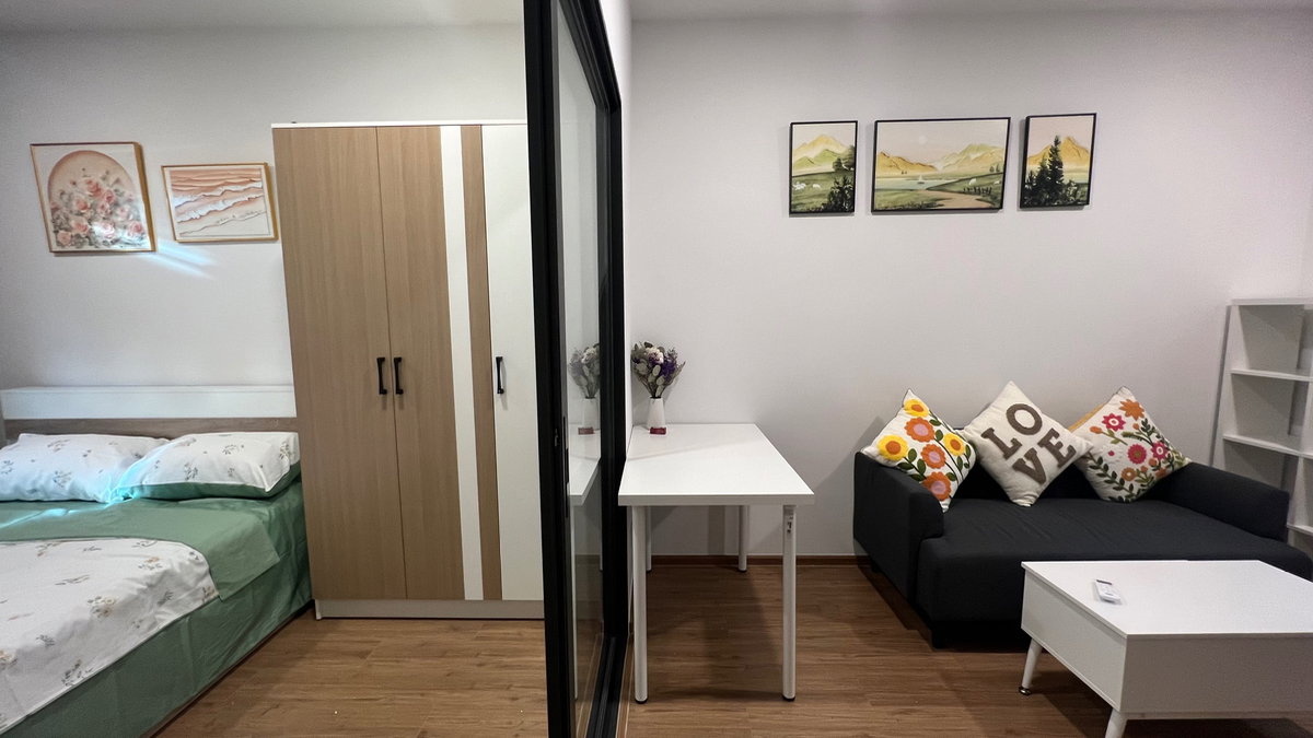 picture The Livin Ramkhamhaeng ðnear MRT Lam Sali ð 27 sq m, only 12000 baht - 3/10