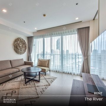 เช่าคอนโด💎 The River 2นอน 138ตร.ม. 85k 🌊 วิวแม่น้ำ สวยตระการตา ห้องชั้นสูง 🌠 ใกล้ ICONSIAM