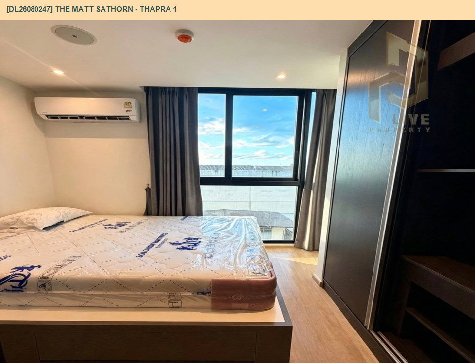 รูป DL26080247 ขายคอนโด เดอะ แมทท์ สาทร - ท่าพระ 1 (The Matt Sathorn - Thapra 1) ใกล้ BTS ตลาดพลู พร้อมเข้าอยู่ โทรด่วน 0653619502 LineID @952jdxxk - รูปที่ 7/11