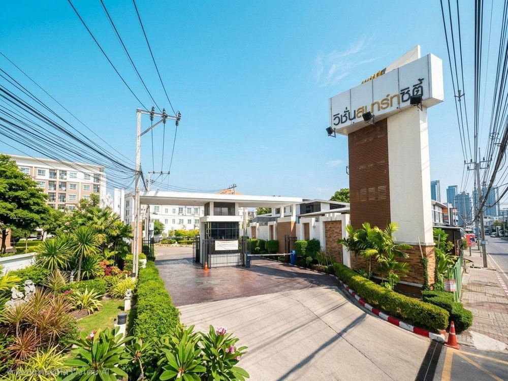 รูป Call : 082-229-9541 วิชั่นสมาร์ทซิตี้ พระราม 5 แยกติวานนท์ ขายทาวน์โฮม 3 ชั้น 24.3 ตร.วา ติดถนนเมน 3 ห้องนอน 3 ห้องน้ำ จอดรถ 2 คัน ใกล้ MRT ติวานนท์ - รูปที่ 11/13