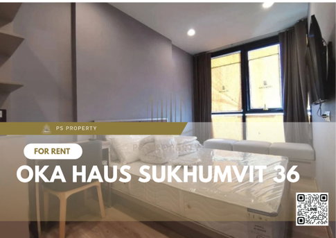 For rent 📍 OKA HAUS Sukhumvit 36 ​​📍 Fully furnished and equipped with electrical appliances, near BTS Thonglor