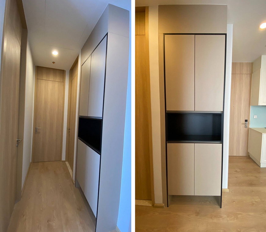 รูป Call : 097-926-4469 Condo Noble BE19 ใกล้ BTS อโศก 52.07 ตารางเมตร 2 นอน 2 น้ำ ทิศเหนือ ชั้น19 (เฉพาะชั้นนี้ มีสวนส่วนตัว) เพิ่งตกแต่งเสร็จ พร้อมอยู่ - รูปที่ 5/14