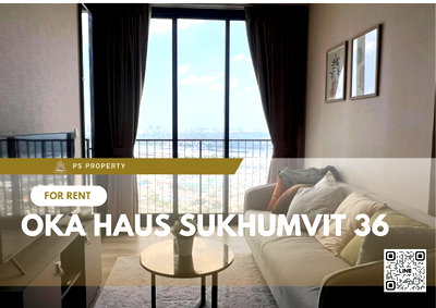 คอนโดให้เช่า : ให้เช่า 📍 OKA HAUS Sukhumvit 36 📍 เฟอร์นิเจอร์ และ เครื่องใช้ไฟฟ้าครบ ใกล้ BTS ทองหล่อ