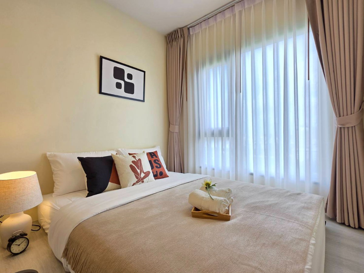 picture For rent ✨COBE Ratchada–Rama 9 ✨Studio, pets allowed🐱🐶 Ready to move in 😍🥰 Close to many amenities. - 2/8