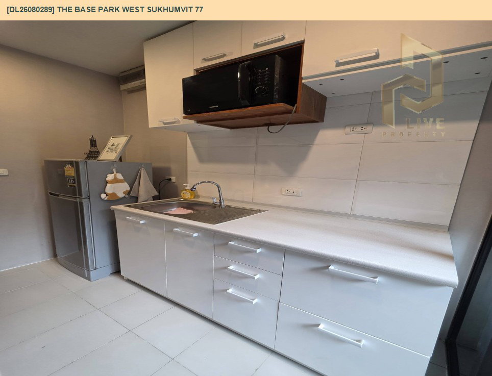 รูป DL26080289 ให้เช่าคอนโด เดอะ เบส พาร์ค เวสต์ สุขุมวิท 77 (The Base Park West Sukhumvit 77) ใกล้ BTS อ่อนนุช พร้อมเข้าอยู่ โทรด่วน 0638692663 LineID @952jdxxk - รูปที่ 18/21