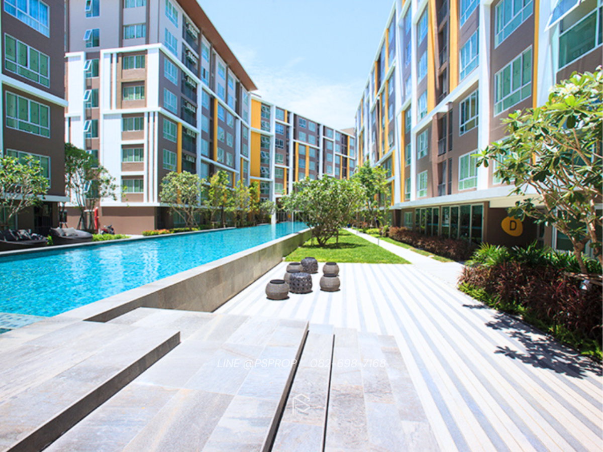 รูป คอนโดเช่าบางเเสน ใกล้ ม.บูรพา ห้องน่าอยู่ D Condo Campus ✅ พร้อมเข้าอยู่ #CR0531 - รูปที่ 9/9