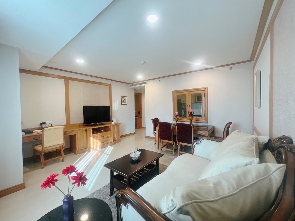 รูป อพาร์ทเม้นท์ 1 ห้องนอน ขนาด 88 ตร.ม. พร้อมเฟอร์นิเจอร์ - รูปที่ 2/4