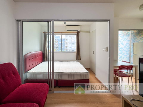 Condo for Rent Plum Condo Park Rangsit, 1 bed 1 bath 22 sqm Fully Furnished Near Phahonyothin Khlong Loang Bangkok University : KT26R-022