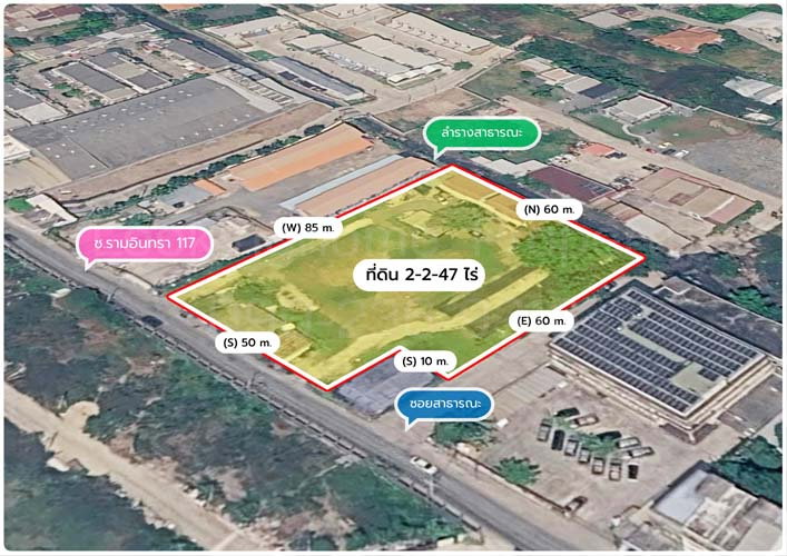 รูป L-032 : ที่ดินถมเเล้ว 2-2-47 ไร่ ซ.รามอินทรา 117 (ถ.เจริญพัฒนา) มีนบุรี กรุงเทพฯ - รูปที่ 21/22