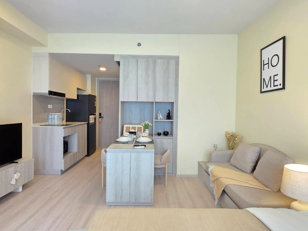 picture For rent ✨COBE Ratchada–Rama 9 ✨Studio, pets allowed🐱🐶 Ready to move in 😍🥰 Close to many amenities. - 8/8