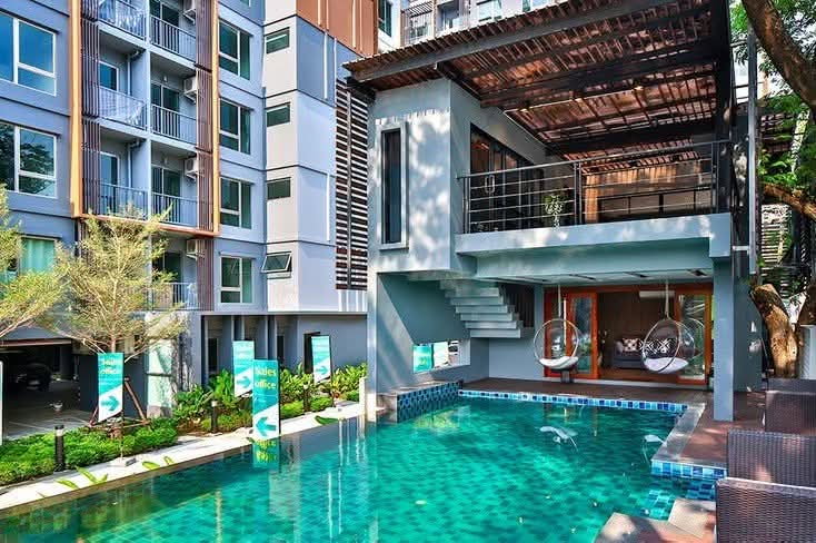 รูป The Privacy รัชดา–สุทธิสาร | ห้องมุม 2 ห้องนอน ชั้นบนสุด | เช่าเพียง 20,000 บาท/เดือน - รูปที่ 13/14