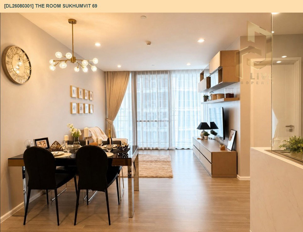 รูป DL26080301 ให้เช่าคอนโด เดอะ รูม สุขุมวิท 69 (The Room Sukhumvit 69) ใกล้ BTS พระโขนง พร้อมเข้าอยู่ โทรด่วน 0614453194 LineID @952jdxxk - รูปที่ 4/6