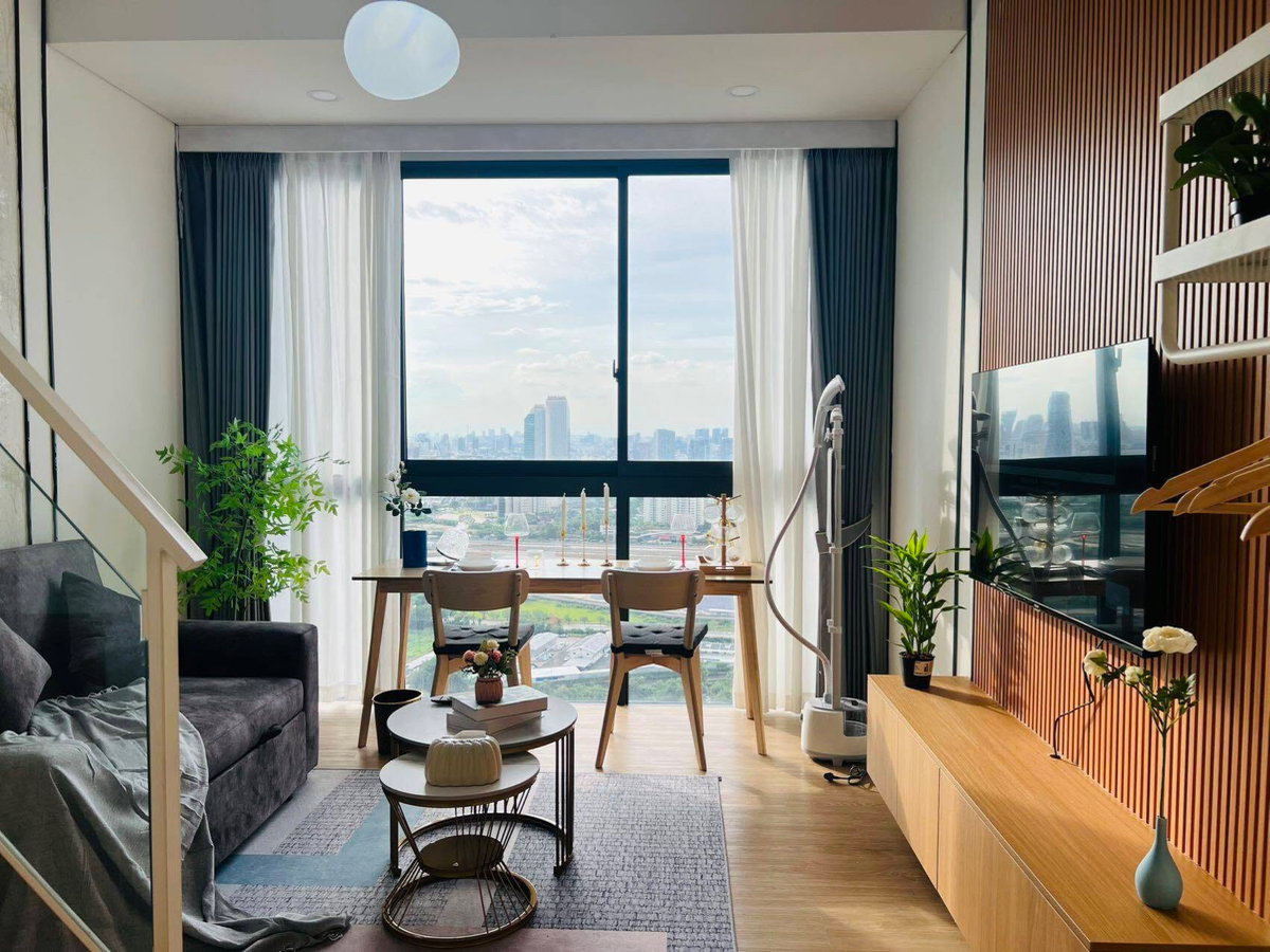 รูป [VR0657] 🔥 22,000/เดือน | Siamese Residence Landmark @ MRTA Station ชั้นสูง 26-28 ขนาด 27.34 ตร.ม. แต่งครบพร้อมอยู่ ใกล้ MRT พระราม 9 🔥 - รูปที่ 3/5
