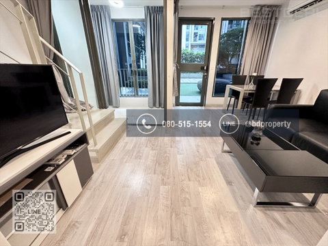 Bestdeal ให้เช่า Duplex 2 Bed ห้องสวย Fully Furnished พร้อมเข้าอยู่ ราคา25,000 เดือนเท่านั้น ใกล้MRT และ เซ็นทรัลพระราม 9 เพียง 80 ม.