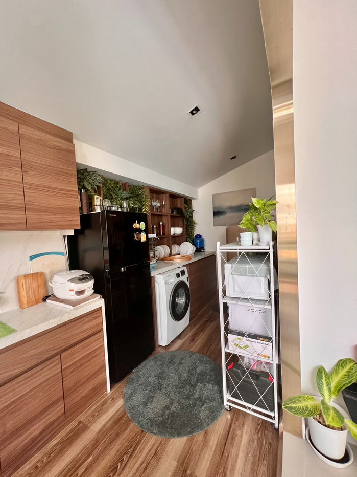 รูป ทาวน์โฮม 2 ชั้น บ้านตกแต่งBuit-In เฟอร์นิเจอร์ครบ ที่หมู่บ้าน The Thamm Signature ใกล้Airport link เพียง5 นาที และใกล้รถไฟ  - รูปที่ 11/20
