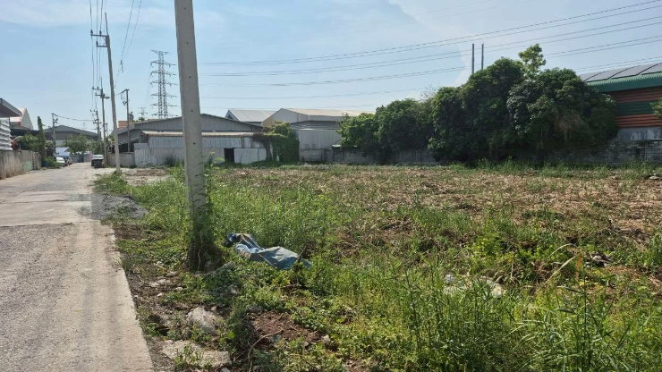 picture "Land for Rent 2.5 Rai, Na Di, Samut Sakhon. Wide frontage, concrete road, dual access (front & back). Ideal for warehouse. Divisible for rent. " - 14/18