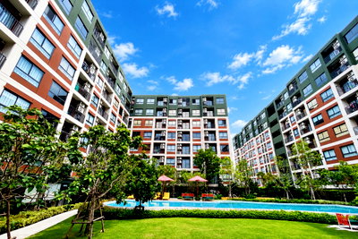 Condos for sale 62 BLOCS Market : Last Unit! 24 Sq.m. Pool View Room at D Condo Campus Khon Kaen