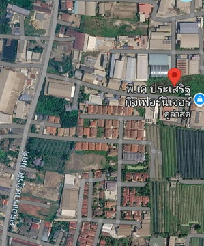 "Land for Rent 2.5 Rai, Na Di, Samut Sakhon. Wide frontage, concrete road, dual access (front & back). Ideal for warehouse. Divisible for rent. "