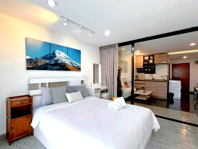 Condos for rent 700 Year Sports Arena Chiang Mai : - [ ] Condo for Rent in Chiang Mai, 1 km from MAYA – 1 Bedroom with Doi Suthep View