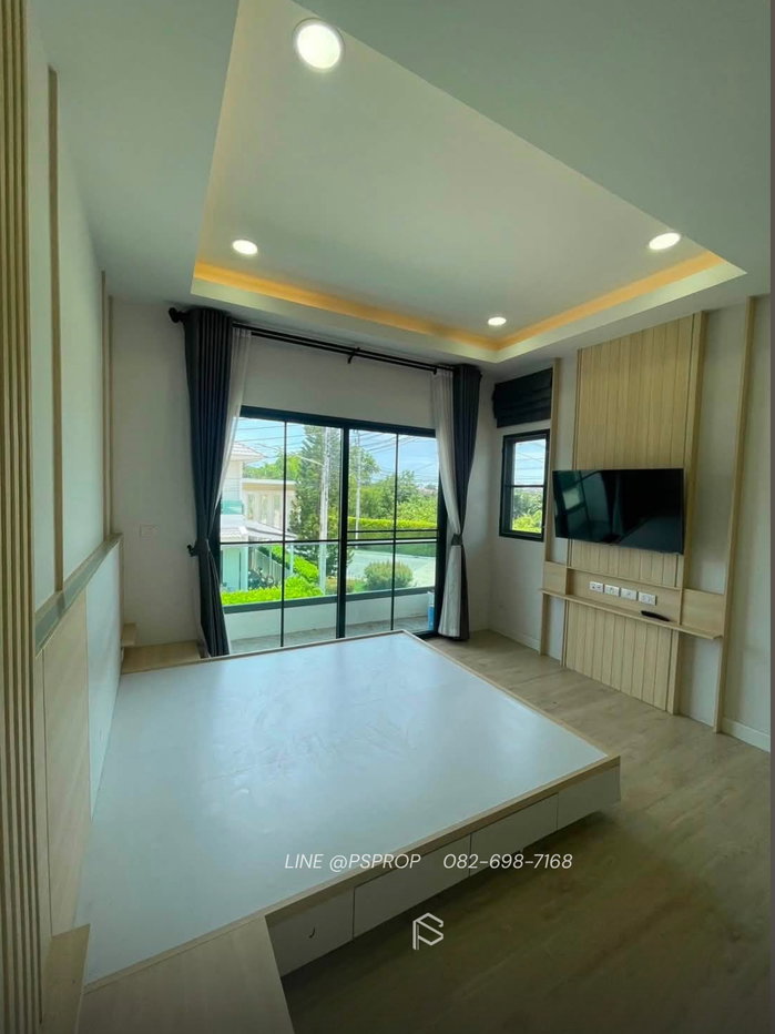 รูป บ้านเช่าหนองมน เดินทางสะดวกม.บูรพา หมู่บ้านมณีรินทร์ มิดทาวน์✅ พร้อมเข้าอยู่ #HR0098 - รูปที่ 3/13