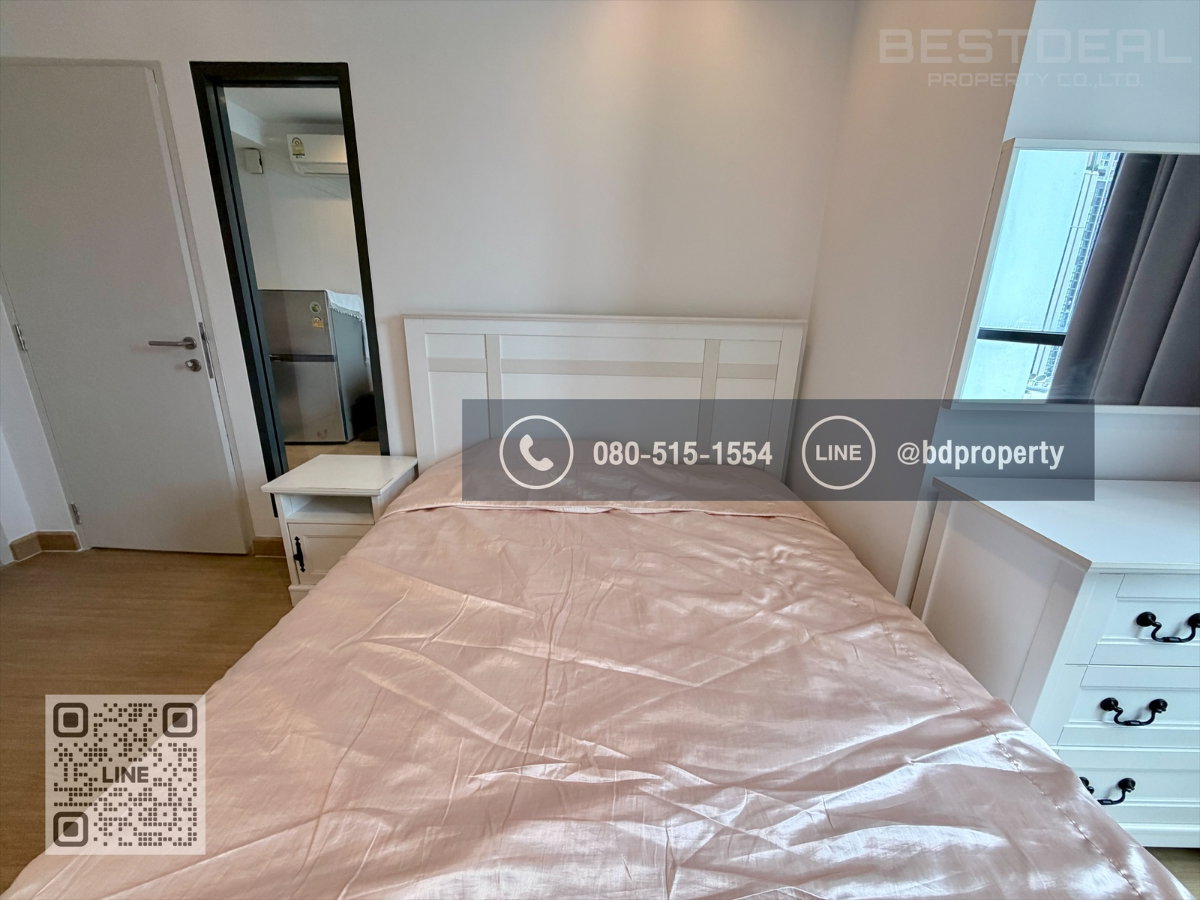 รูป Bestdeal ให้เช่า 1 ห้องนอน 31ตรม.ราคา 16,000/เดือนเท่านั้น เฟอร์นิเจอร์และเครื่องใช้ไฟฟ้าครบ“IDEO MOBI RAMA 9” ใกล้MRT และ เซ็นทรัลพระราม 9 - รูปที่ 7/12