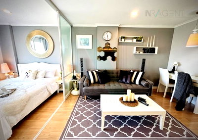 Condos for rent : For Rent Condo LUMPINI VILLE RAMKHAMHAENG 26 Building C, Floor 8,1 bed room, Room size 33 sqm