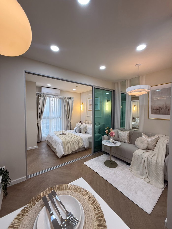 รูป 🔥 ขาย! ห้องรีโนเวทใหม่ พร้อมอยู่ 🧳✨ 🏢 Condo A Space Me Bangna (BK047) - รูปที่ 1/9