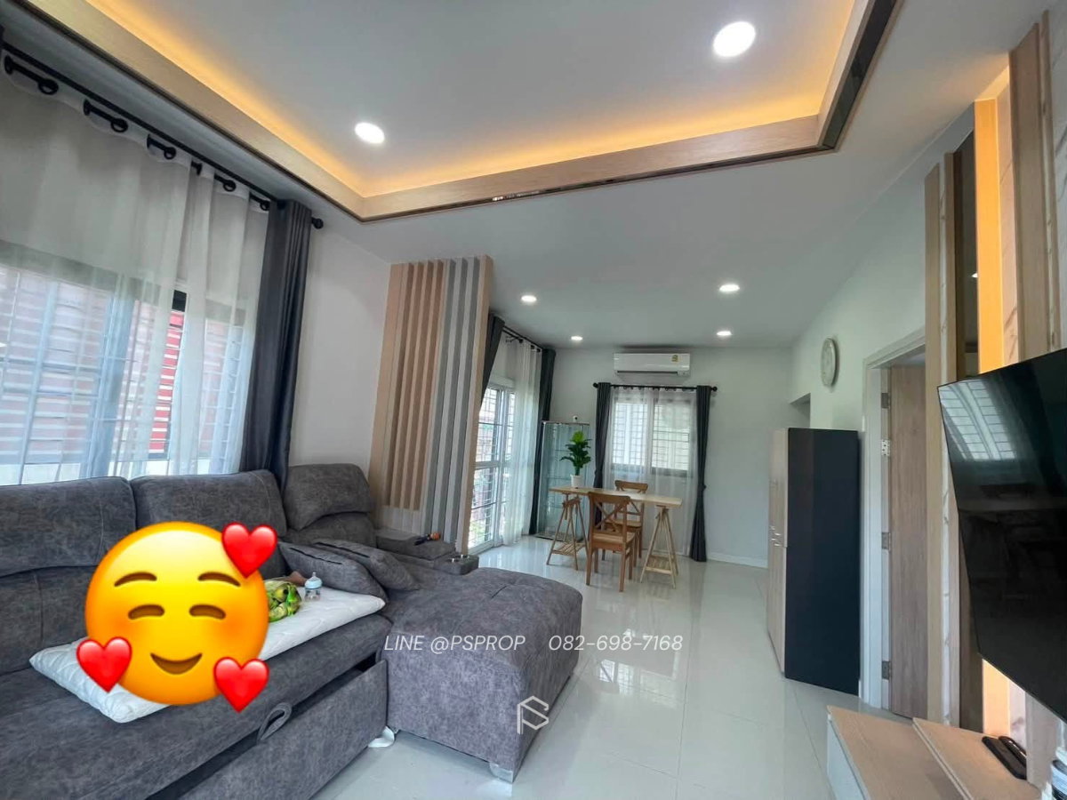 รูป บ้านเช่าหนองมน เดินทางสะดวกม.บูรพา หมู่บ้านมณีรินทร์ มิดทาวน์✅ พร้อมเข้าอยู่ #HR0098 - รูปที่ 6/13