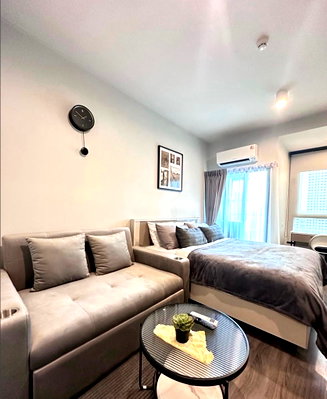Condos for rent : Rent a beautiful, affordable, fully furnished condo at Ideo Ramkhamhaeng - Lamsali Station. Close to MRT Lamsali Intersection. Add me Line: @841qqlnr