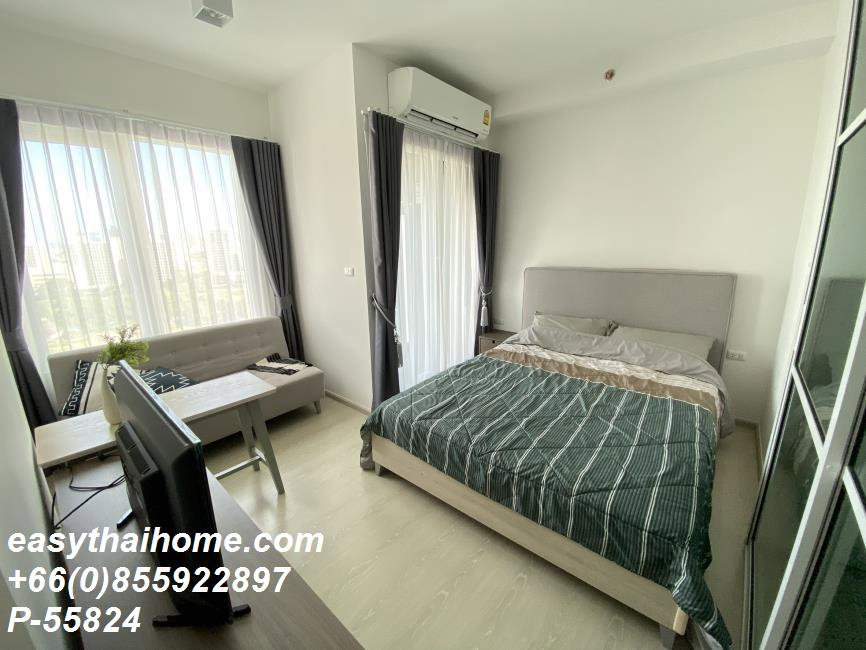 รูป P-55824 ให้เช่า (แชปเตอร์วัน อีโค รัชดา - ห้วยขวาง) | ห้องสตูดิโอ | วิวสระว่ายน้ำ พร้อมเข้าอยู่ 📞 Line ID: @easythaihome | 085-592-2897 - รูปที่ 9/11