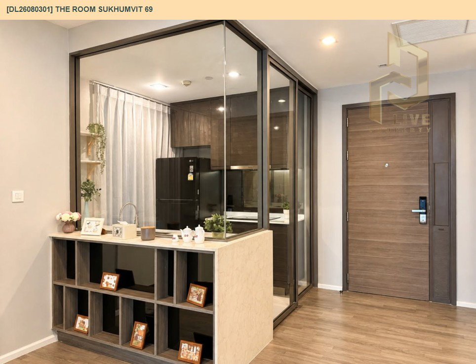รูป DL26080301 ให้เช่าคอนโด เดอะ รูม สุขุมวิท 69 (The Room Sukhumvit 69) ใกล้ BTS พระโขนง พร้อมเข้าอยู่ โทรด่วน 0614453194 LineID @952jdxxk - รูปที่ 2/6