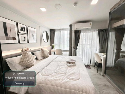 🏡 ให้เช่า Kave Town Colony | วิวสระแนวยาว 🌊 ระเบียงยื่น | 29 ตร.ม. | 15,000 บาท