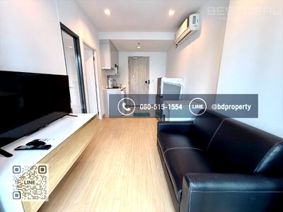 Condos for rent :  BESTDEAL FOR RENT  1 Bedroom  31 sqm. Special Price 16k/Month “IDEO MOBI RAMA 9” Near Phraram Kao 9 MRT Station 80 meters.