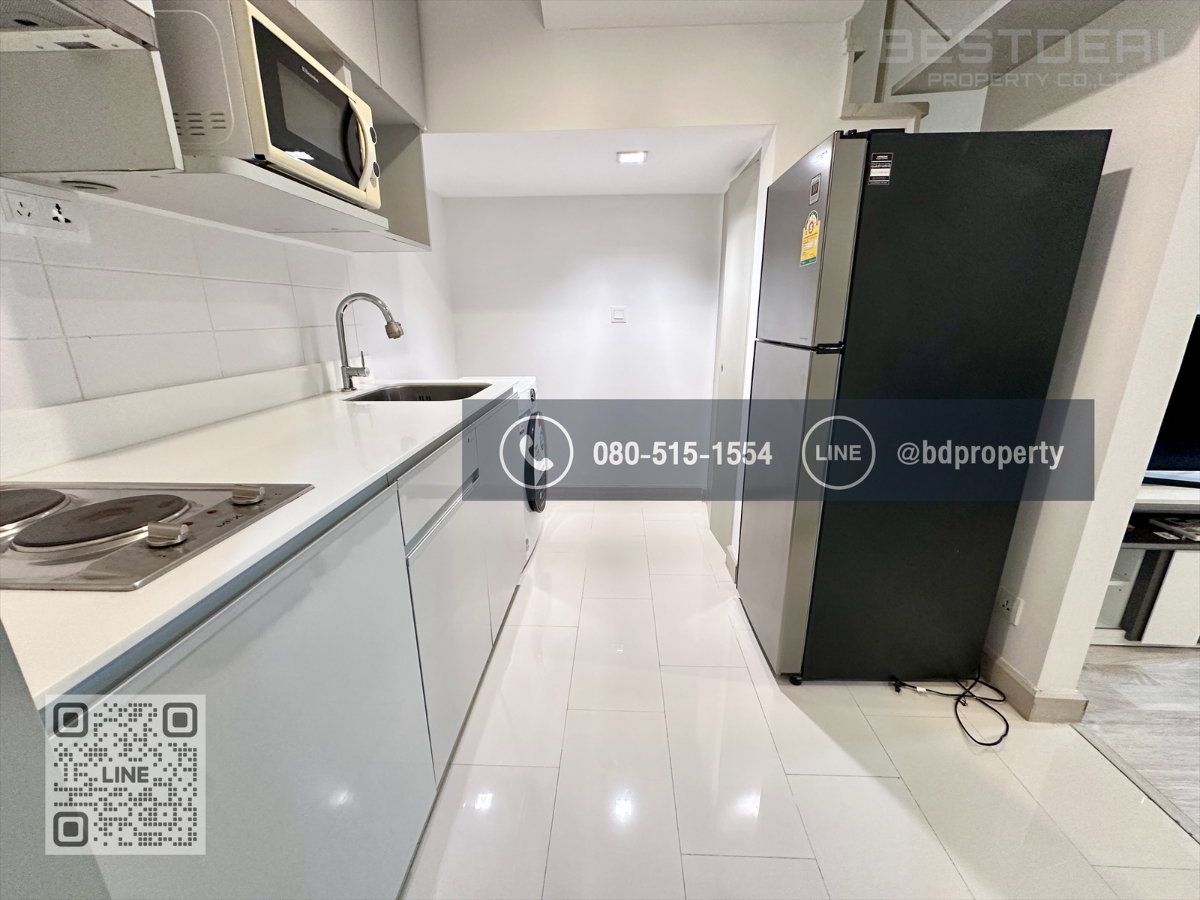 รูป Bestdeal ให้เช่า Duplex 2 Bed ห้องสวย Fully Furnished พร้อมเข้าอยู่ ราคา25,000 เดือนเท่านั้น ใกล้MRT และ เซ็นทรัลพระราม 9 เพียง 80 ม. - รูปที่ 18/20