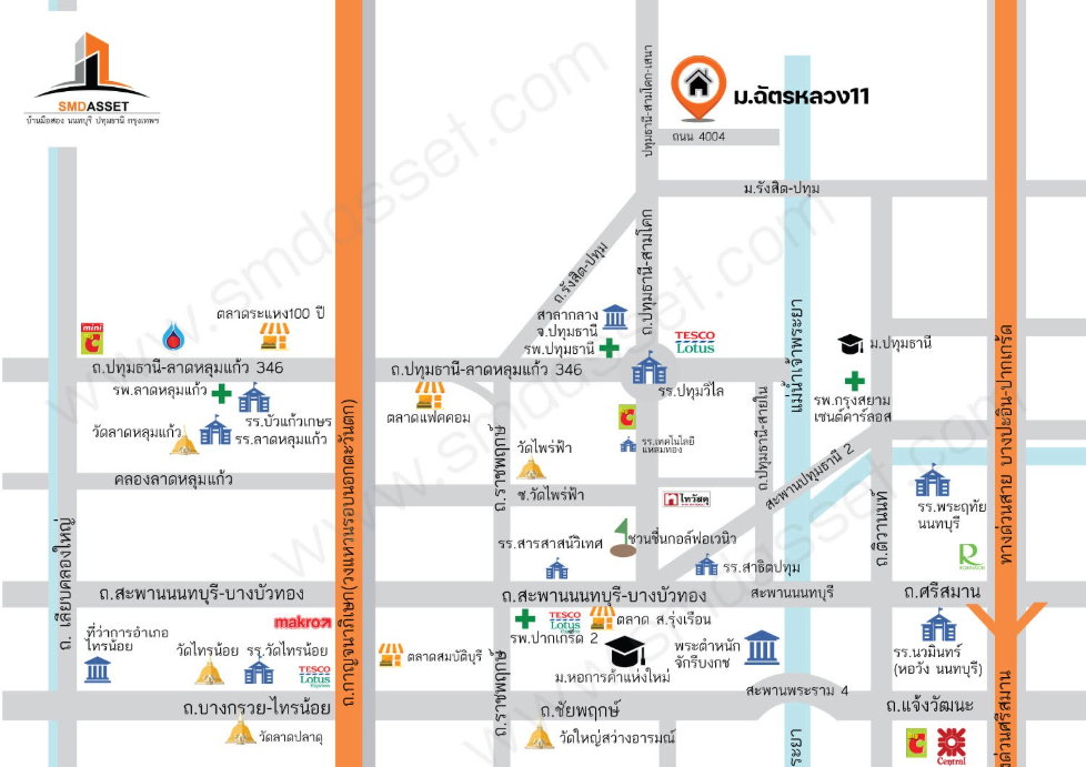 รูป ขายบ้านเดี่ยว 2 ชั้น ม.ฉัตรหลวง 11 ขนาด 51.5 ตร.ว. 3 นอน 3 น้ำ 2 จอดรถ [สามโคก–ปทุมธานี]  - รูปที่ 51/51