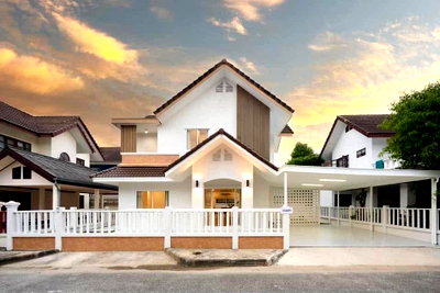 Houses for rent Hang Dong Chiang Mai : Kwan Viang Village, Hang Dong, Complete Furniture Package and Electrical Appliances.