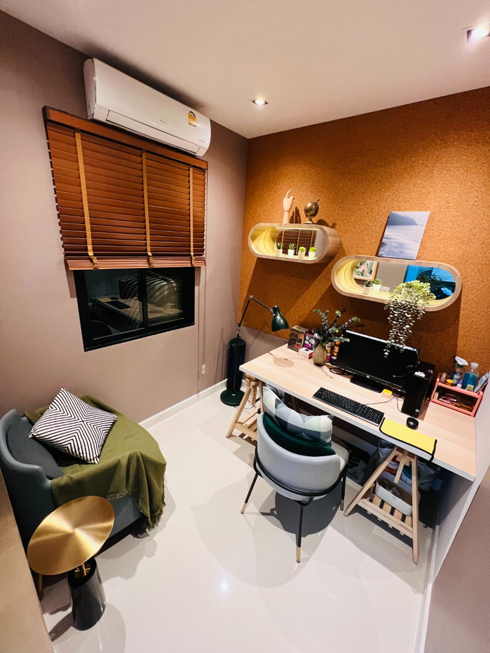 รูป ทาวน์โฮม 2 ชั้น บ้านตกแต่งBuit-In เฟอร์นิเจอร์ครบ ที่หมู่บ้าน The Thamm Signature ใกล้Airport link เพียง5 นาที และใกล้รถไฟ  - รูปที่ 2/20
