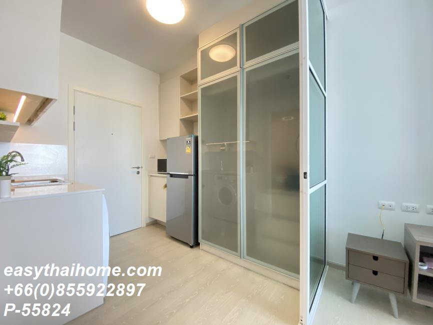 รูป P-55824 ให้เช่า (แชปเตอร์วัน อีโค รัชดา - ห้วยขวาง) | ห้องสตูดิโอ | วิวสระว่ายน้ำ พร้อมเข้าอยู่ 📞 Line ID: @easythaihome | 085-592-2897 - รูปที่ 8/11