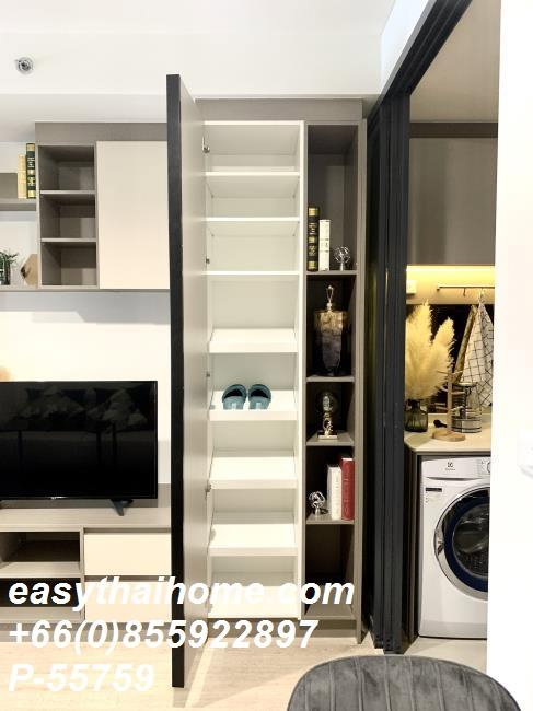 รูป P-55759 ให้เช่า (ไอดีโอ สาทร-วงเวียนใหญ่)  | เฟอร์นิเจอร์ครบ | ใกล้ BTS วงเวียนใหญ่ | พร้อมเข้าอยู่ 📞 Line ID: @easythaihome | 085-592-2897 - รูปที่ 2/17