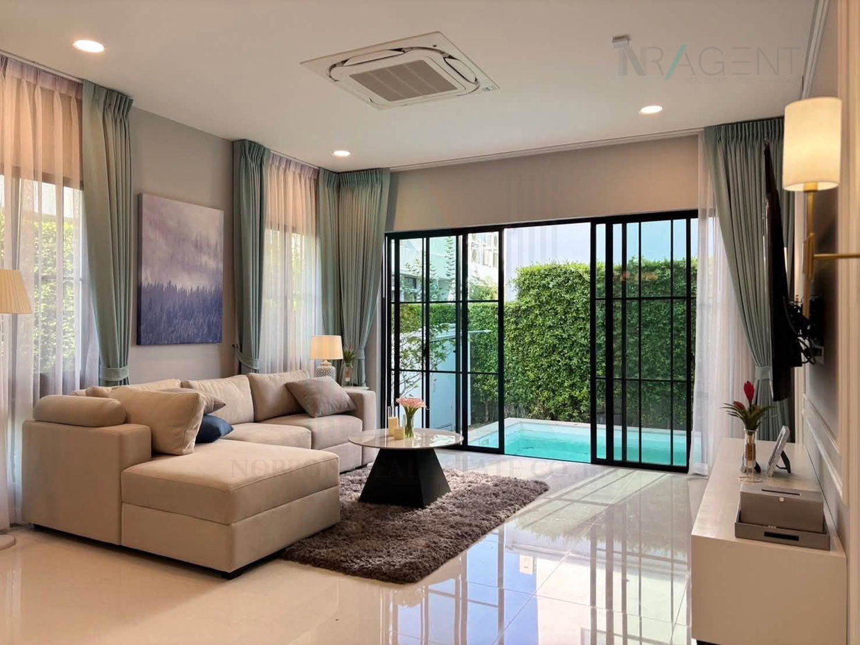 รูป 📌 ให้เช่าบ้านเดี่ยว 2 ชั้น นันทวัน พระราม9 กรุงเทพกรีฑาตัดใหม่ 4 ห้องนอน 5 ห้องน้ำ - รูปที่ 1/8