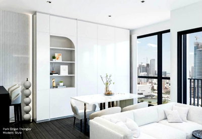 Condos for rent : 🌟 Park Origin Thonglor ( 260730) Size 66.66 SQ.M Type 2 Bedroom 2 Bathroom On the 36thFloor  Rental.72,000 THB