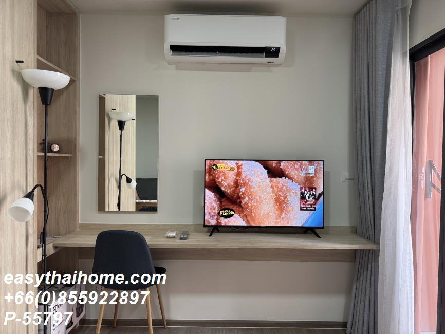 รูป P-55797 ให้เช่า THE MUVE Bangna | ห้องสตูดิโอ เฟอร์นิเจอร์ครบ | ใกล้ MRT ศรีเอี่ยม | พร้อมเข้าอยู่ 📞 Line ID: @easythaihome | 085-592-2897 - รูปที่ 2/11