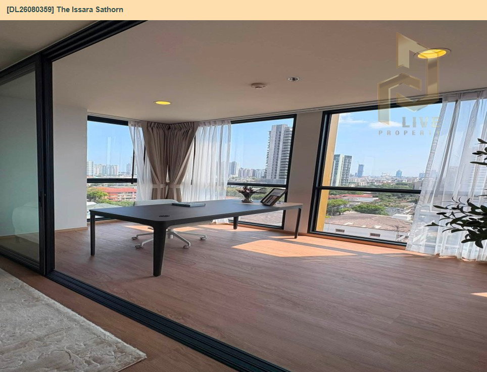 รูป DL26080359 ให้เช่าคอนโด ดิ อิสสระ สาทร (The Issara Sathorn) ใกล้ BTS ช่องนนทรี พร้อมเข้าอยู่ โทรด่วน 0638692663 LineID @952jdxxk - รูปที่ 6/10