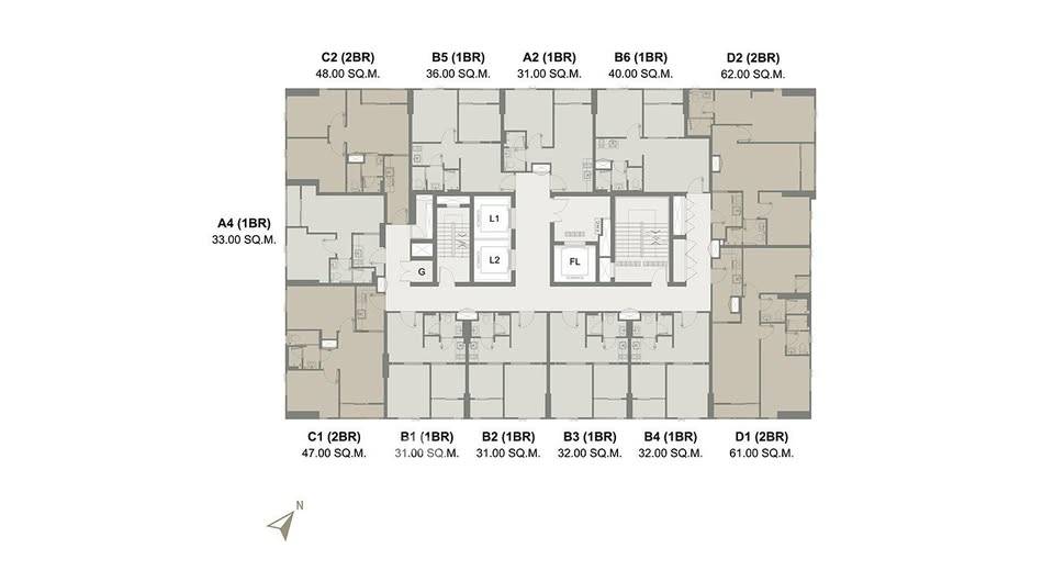 picture Pet-Friendly 1-BR High-Floor Maru Chula Near MRT Hua Lamphong (ID 3173609) - 9/11