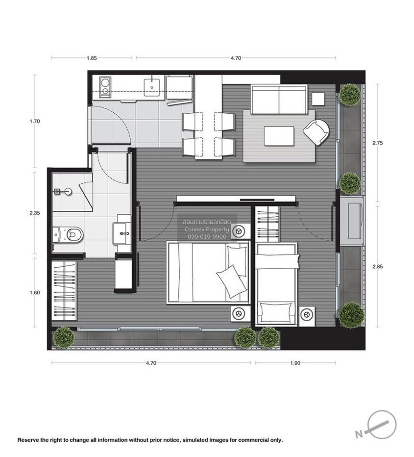 รูป เช่าคอนโด  โนเบิล อราวน์ อารีย์ BTS-อารีย์ สามเสนใน เขต พญาไท กรุงเทพ CX-166207 ✅ ทักไลน์ @connexproperty ตอบทันที ทีมงานมืออาชีพ ✅ - รูปที่ 8/8