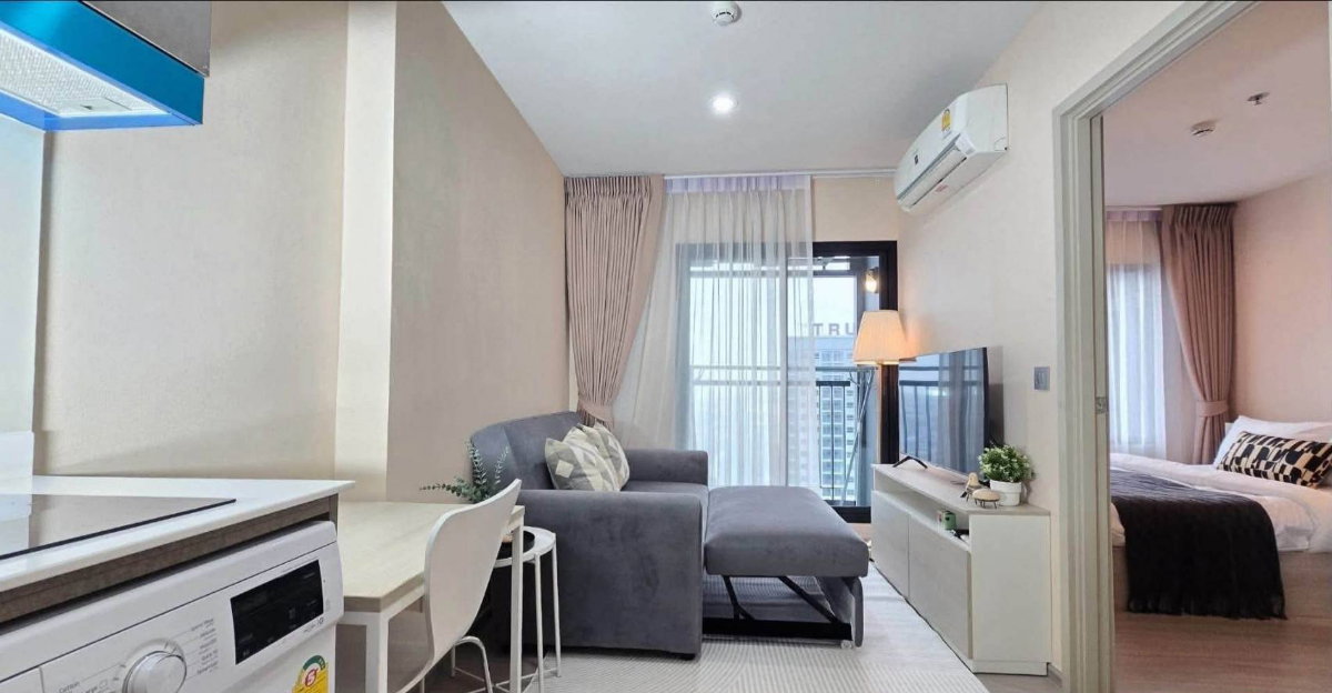 💮ให้เช่าคอนโด Aspire Erawan Prime ใกล้ BTS เอราวัณ 1ห้องนอน ขนาด 27ตรม. เฟอร์ครบ มีเครื่องซักผ้า เช่าเพียง 11000-