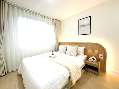 ขายคอนโด : ห้องใหญ่ รีโนเวทใหม่ ใกล้ BTS วุฒากาศ | Line: @dpromptliving | Call: 080-625-2884