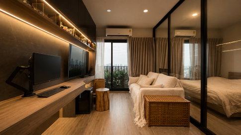 ✨ Chapter One Flow Bangpo | Riverside Condo | Corner Unit on 21st Floor | City View | 33.2 sq.m. | Fully Built-in & Move-in Ready