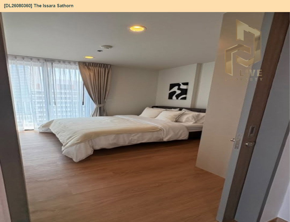 รูป DL26080360 ให้เช่าคอนโด ดิ อิสสระ สาทร (The Issara Sathorn) ใกล้ BTS ช่องนนทรี พร้อมเข้าอยู่ โทรด่วน 0653619502 LineID @952jdxxk - รูปที่ 7/10